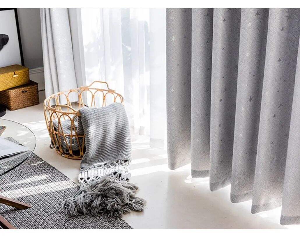 Foulola: Linen Style Polyester Brushed Jacquard Curtain factory