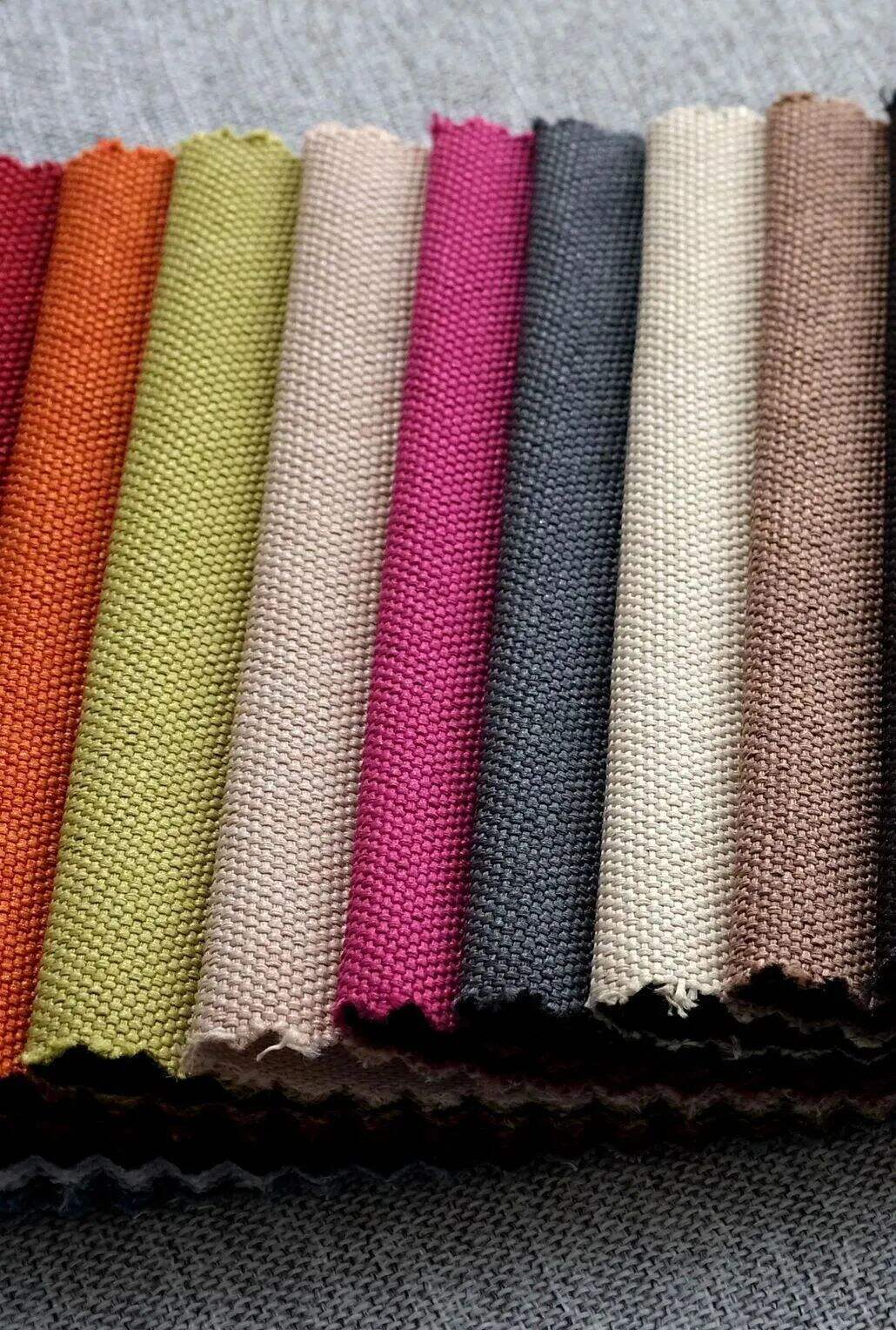 Foulola News:Plain Linen Sofa Fabric 05 Series details