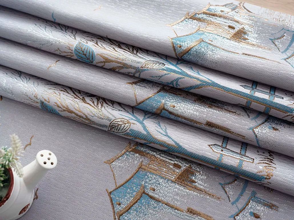 Foulola News:2.8/3.2m Width Jacquard Blackout Curtain 2201Series manufacture