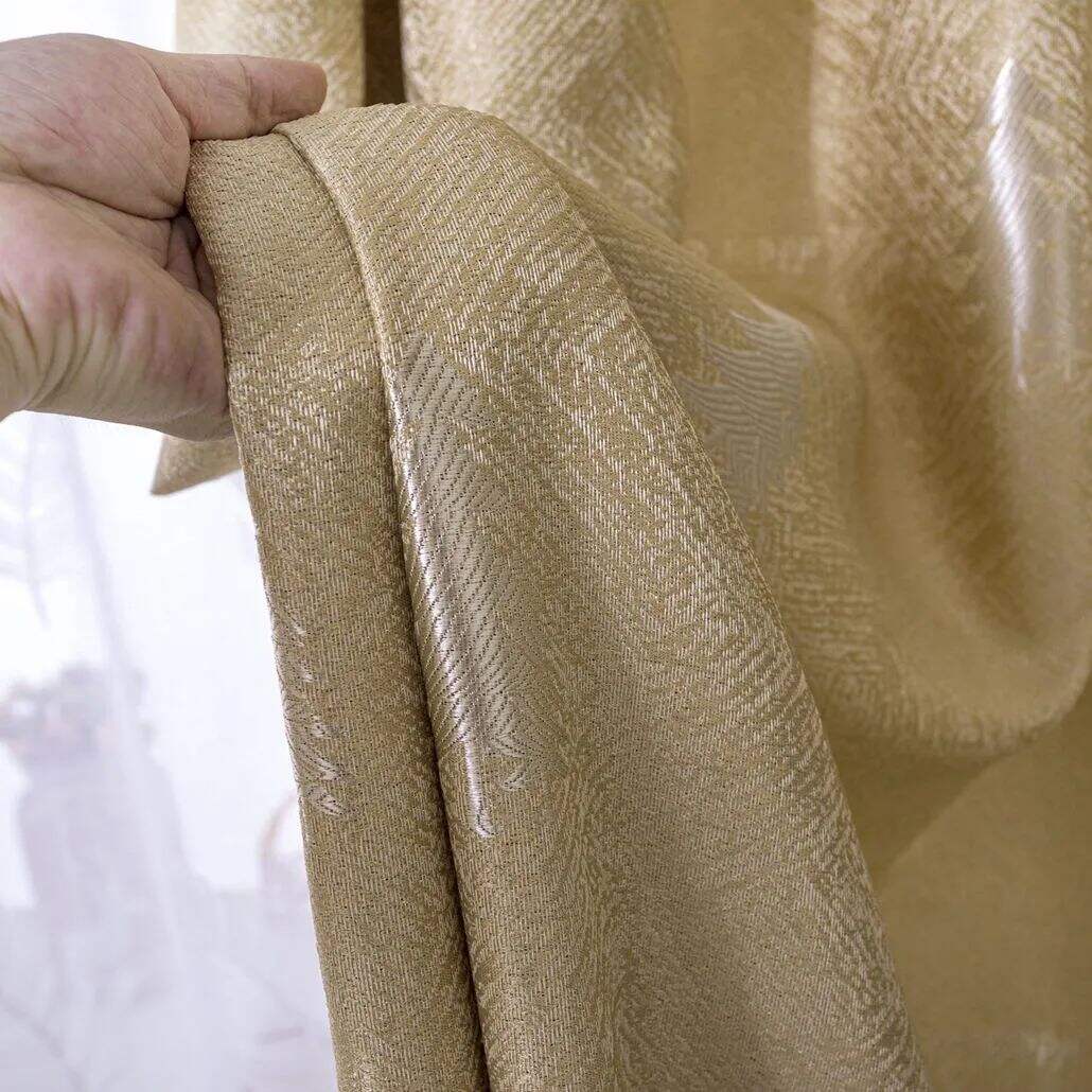 Foulola: Linen Style Polyester Brushed Jacquard Curtain details