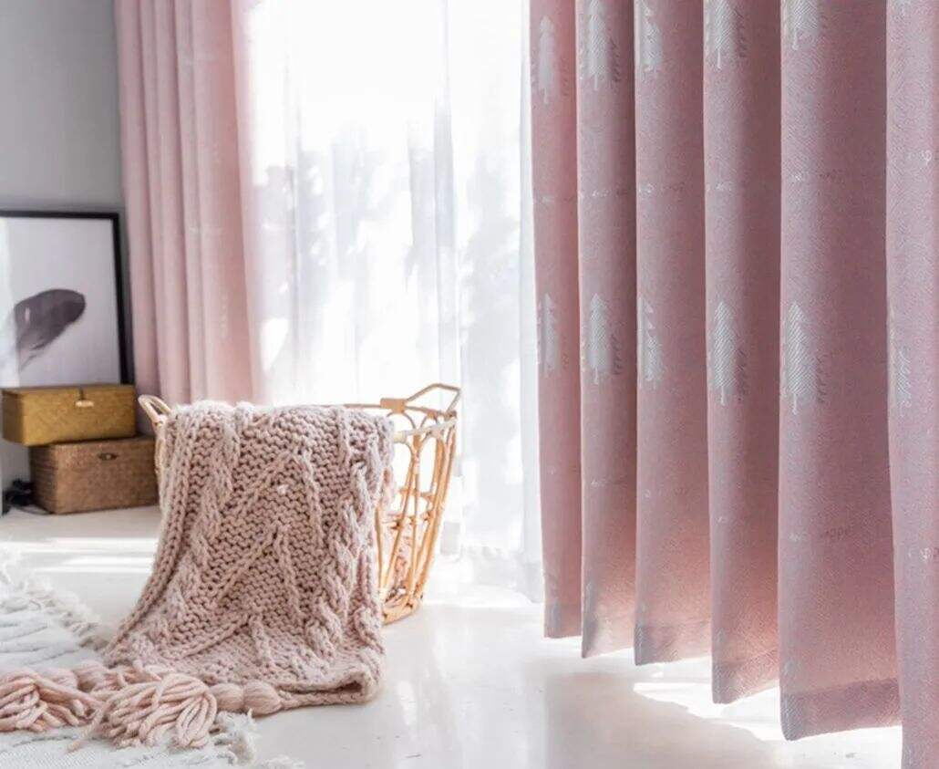 Foulola: Linen Style Polyester Brushed Jacquard Curtain supplier