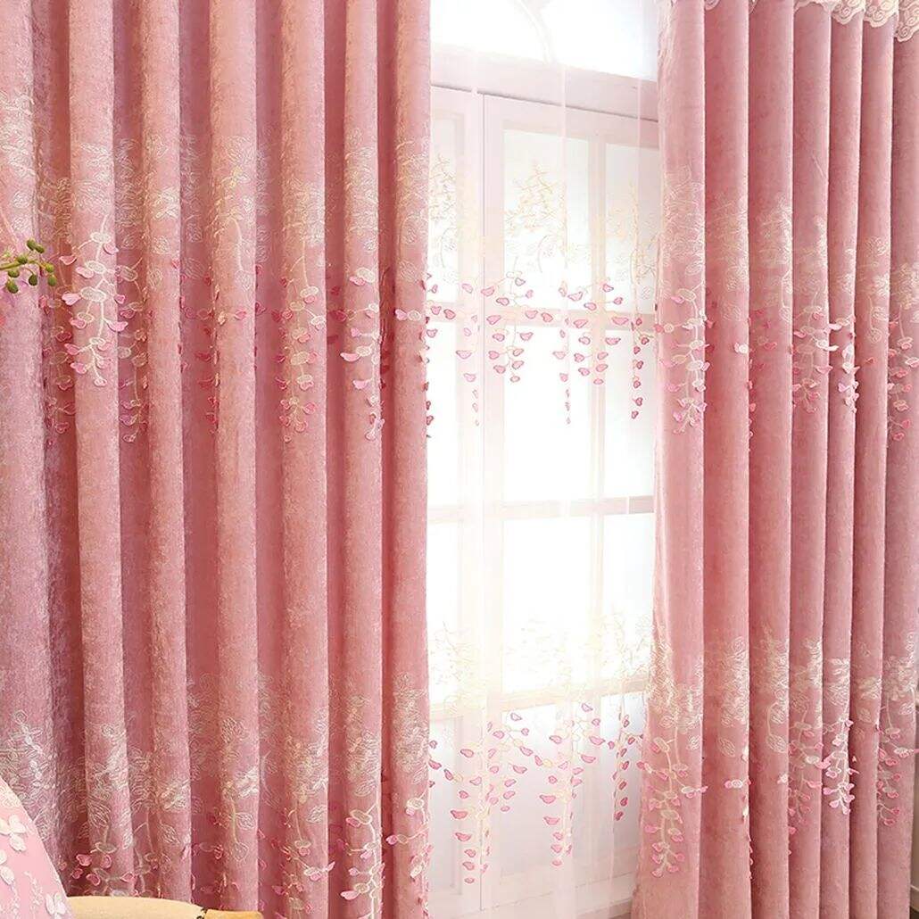 Foulola: X-2021 Series High Grade Embroidery Curtain with Sheers details