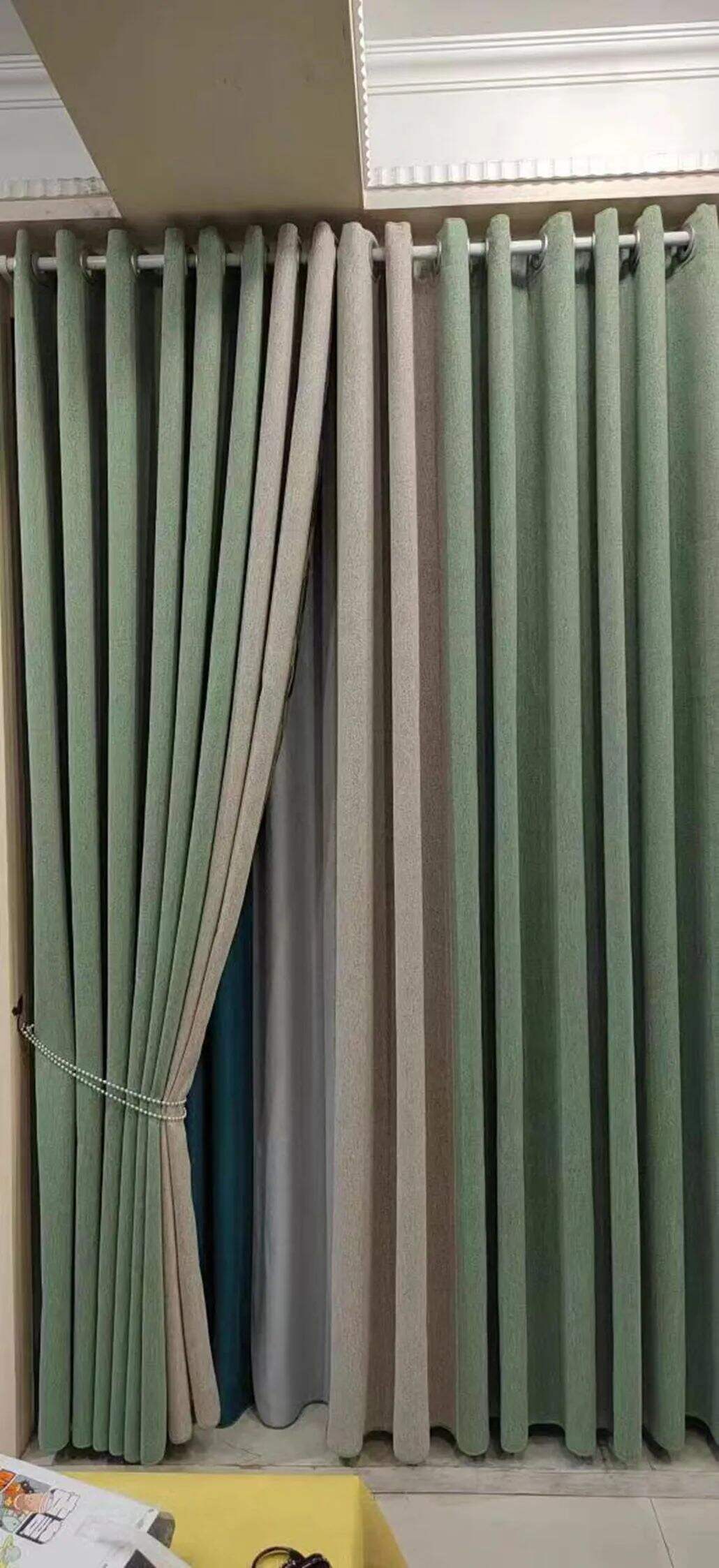 Foulola News: 3.4m Height Mix Style Weaving Luxury Curtain factory