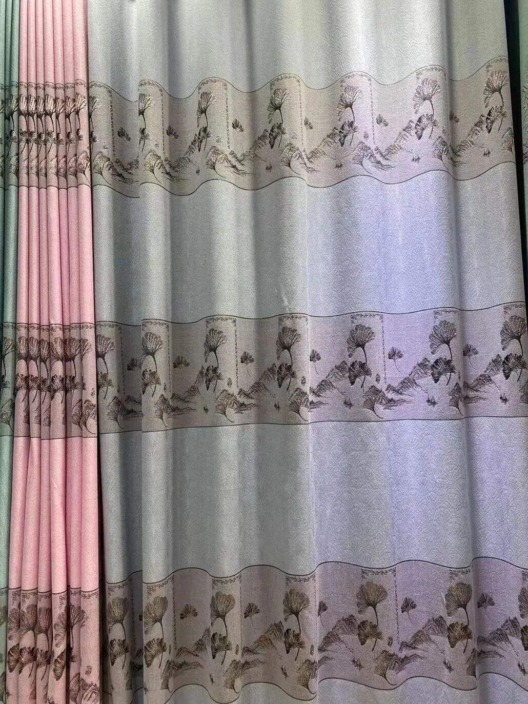 Foulola News: Cheap Jacquard Curtain Fabric, Widht 2.8m details