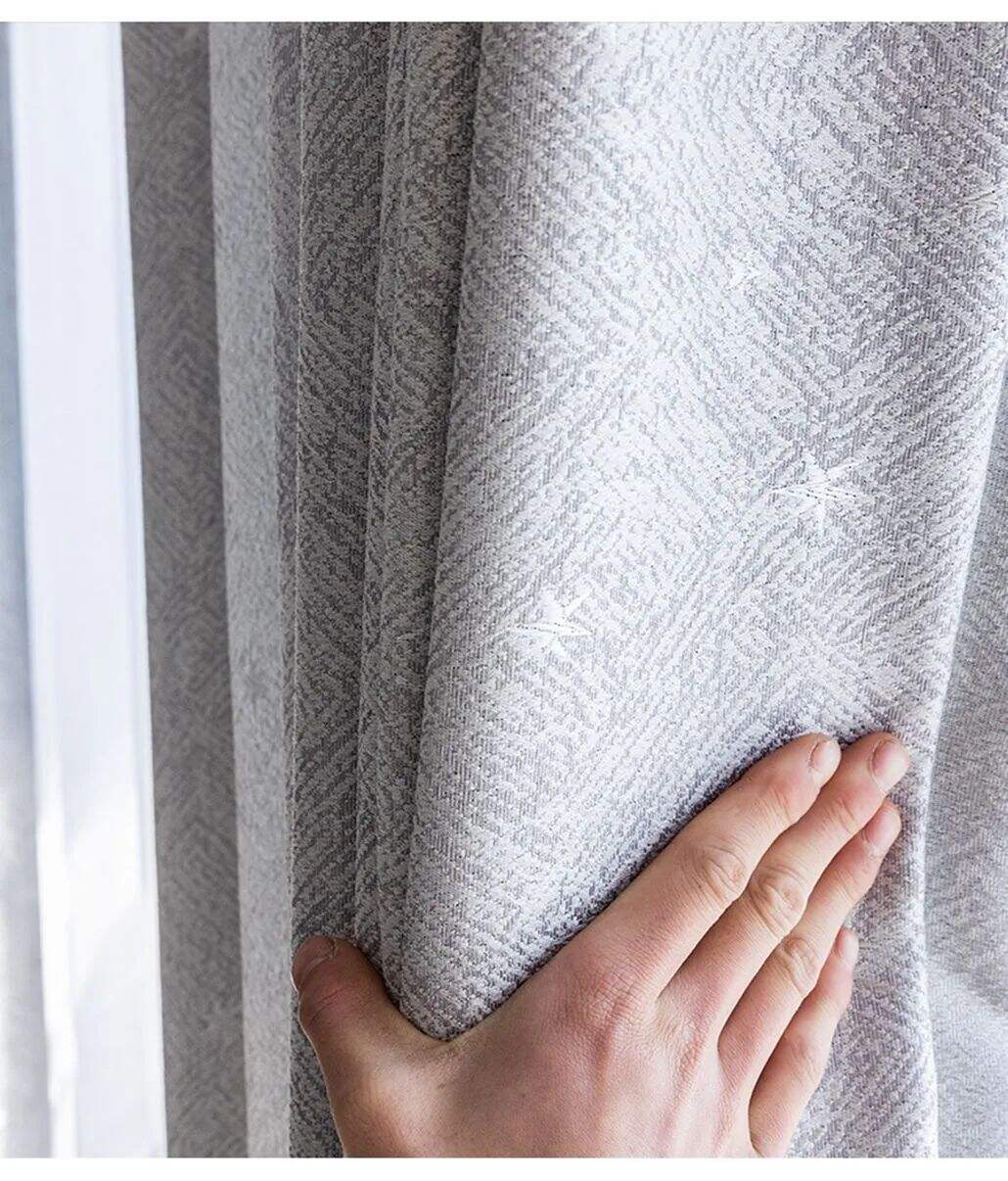 Foulola: Linen Style Polyester Brushed Jacquard Curtain manufacture