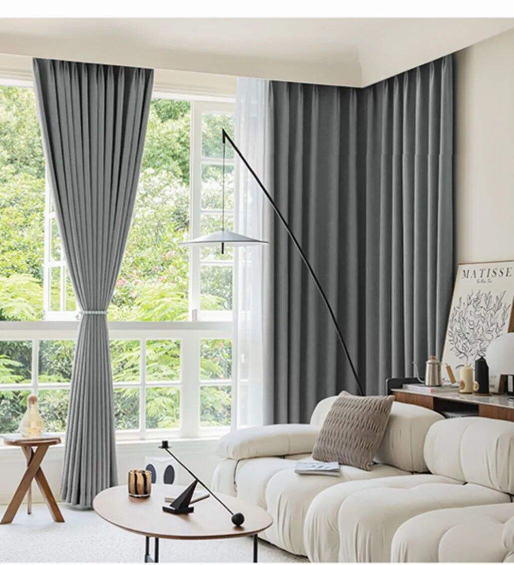 Foulola News: ZSYR# 2.8/3.2m Width Linen Style Curtain, factory