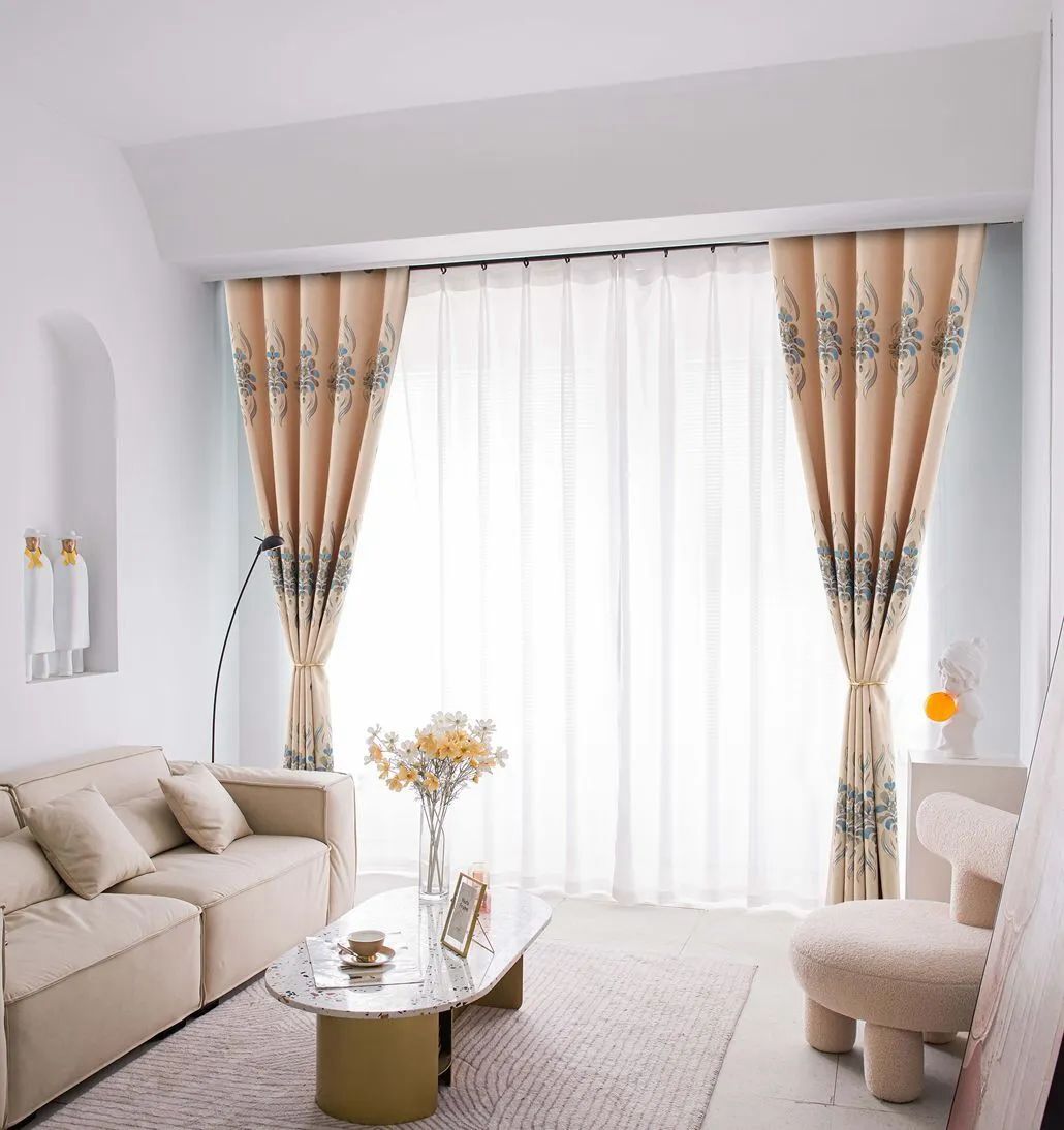 Foulola News:2.8/3.2m Width Jacquard Blackout Curtain 2201Series supplier