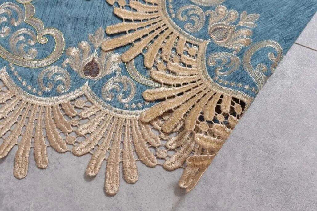 Foulola: X-2021 Series High Grade Embroidery Curtain with Sheers details