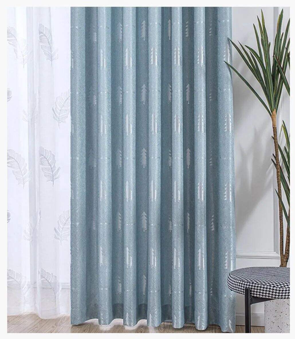 Foulola: Linen Style Polyester Brushed Jacquard Curtain manufacture