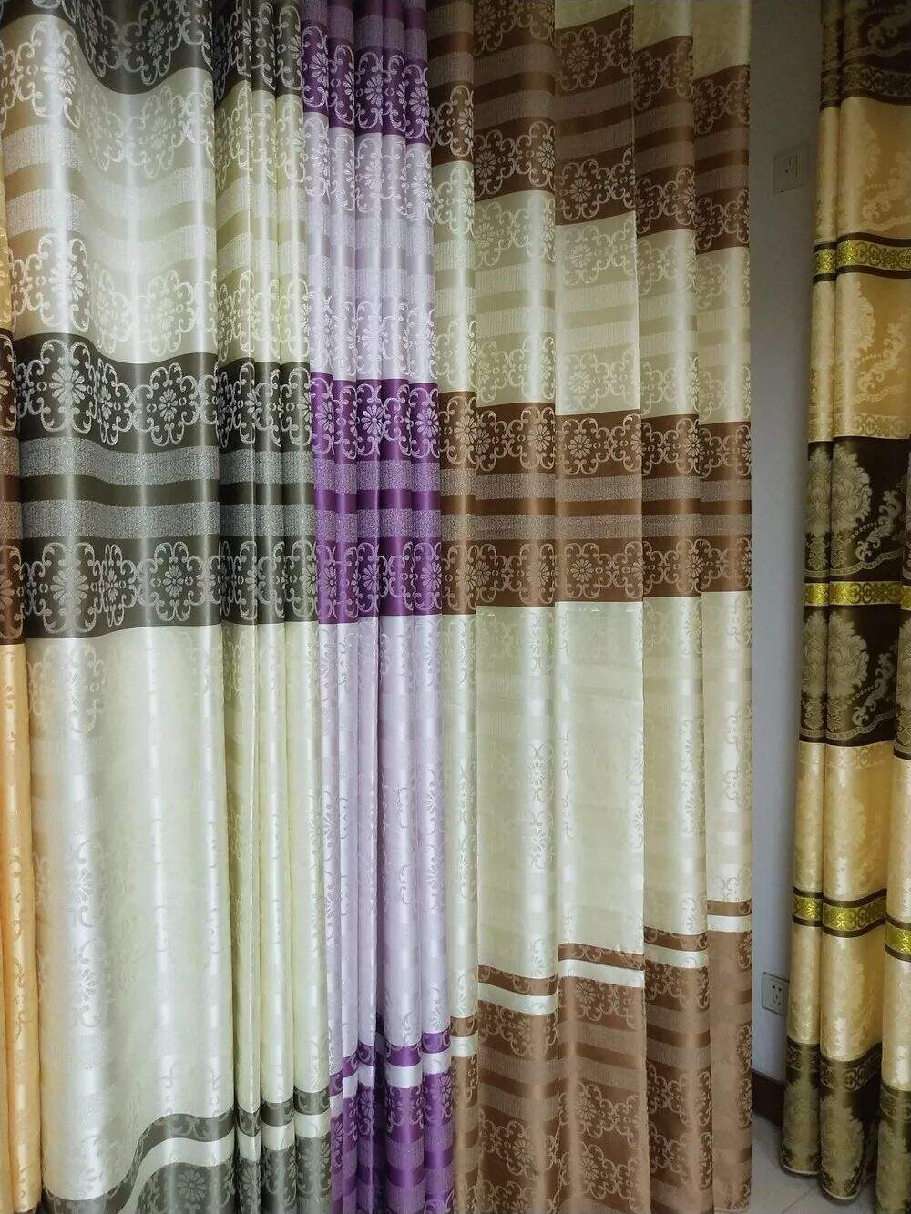 2.8m Width, Jacquard Curtain Fabric, 178gsm 500g/m supplier