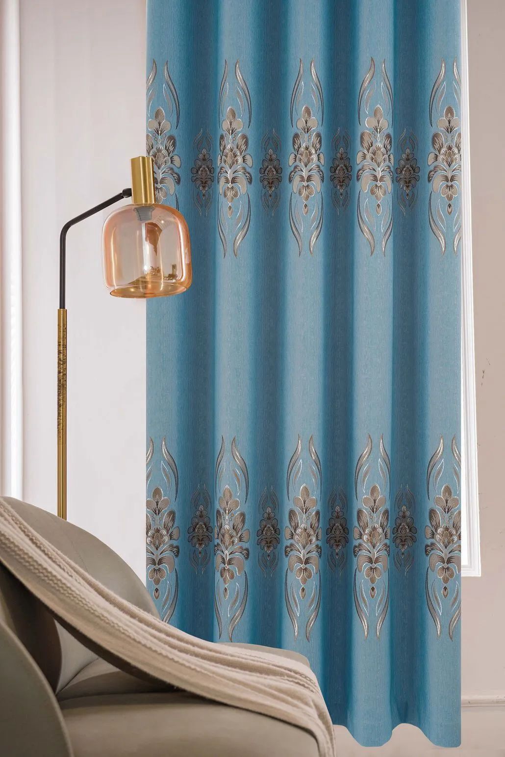 Foulola News:2.8/3.2m Width Jacquard Blackout Curtain 2201Series supplier