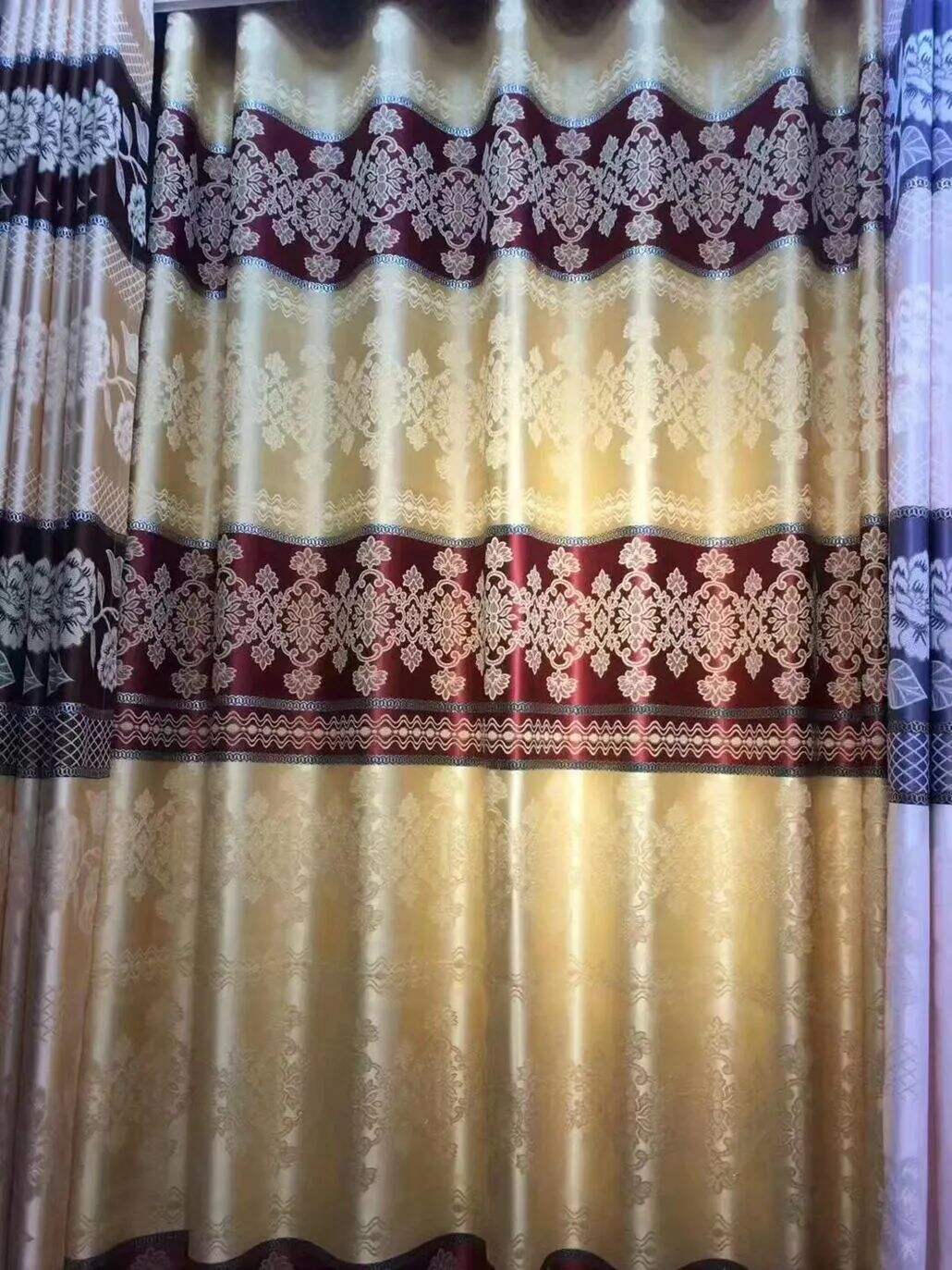 Foulola News: Cheap Jacquard Curtain Fabric. Width 280cm, details