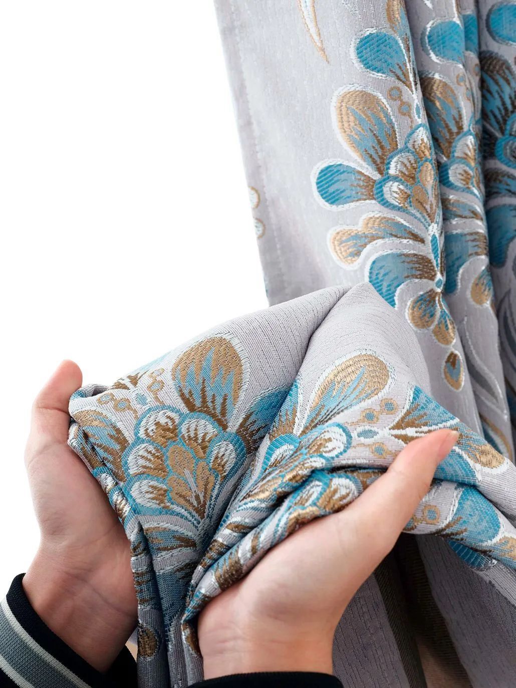 Foulola News:2.8/3.2m Width Jacquard Blackout Curtain 2201Series details