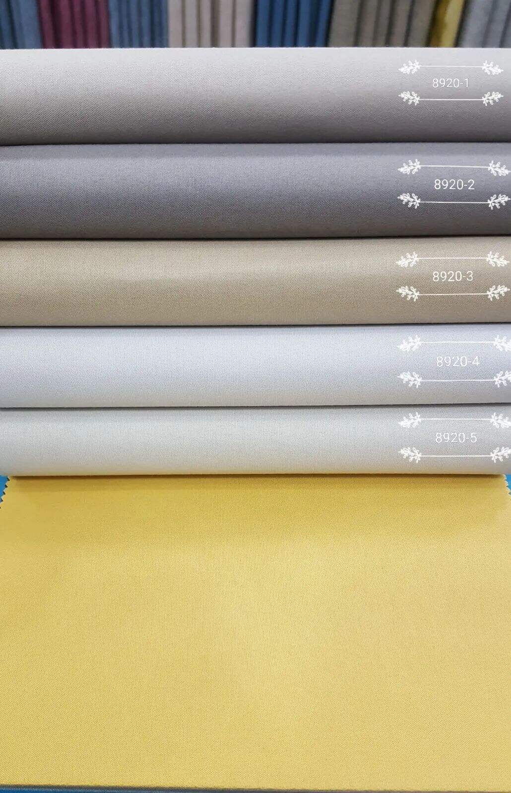 Foulola News: 8920# Series เคลือบสี 100% รายละเอียดผ้าม่านบังแสง