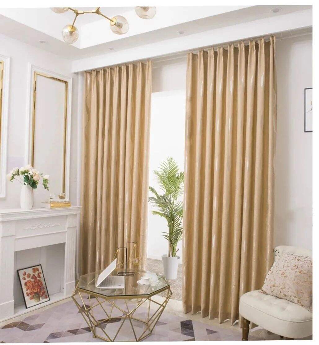 Foulola: Linen Style Polyester Brushed Jacquard Curtain supplier