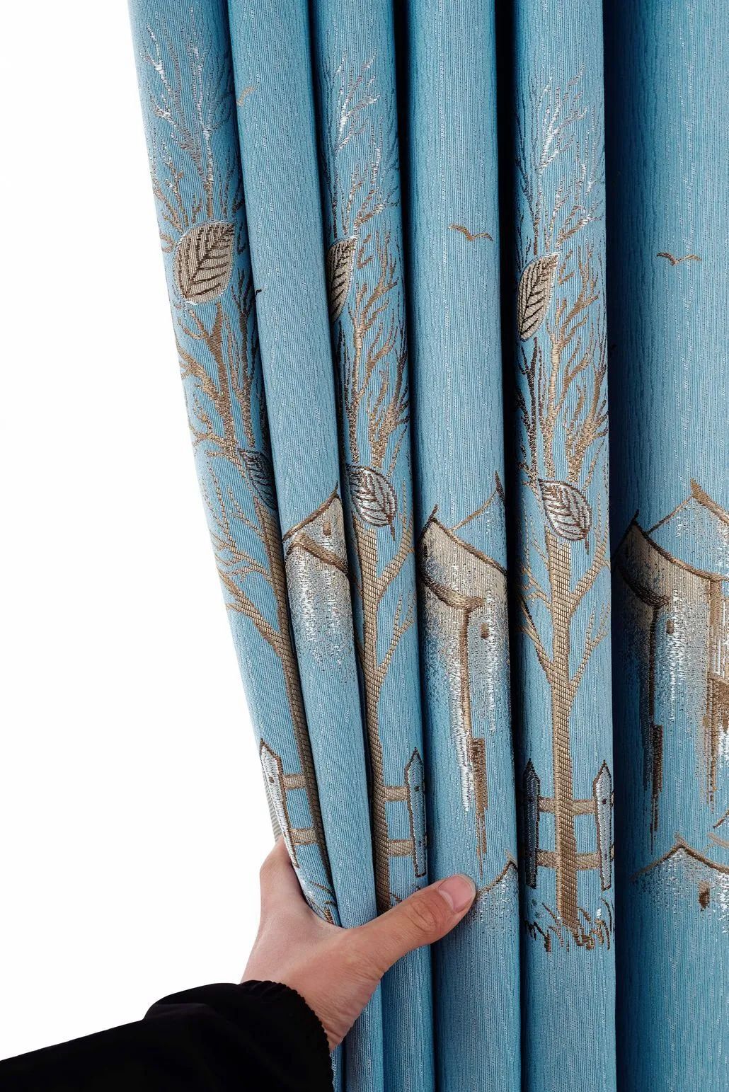 Foulola News:2.8/3.2m Width Jacquard Blackout Curtain 2201Series factory
