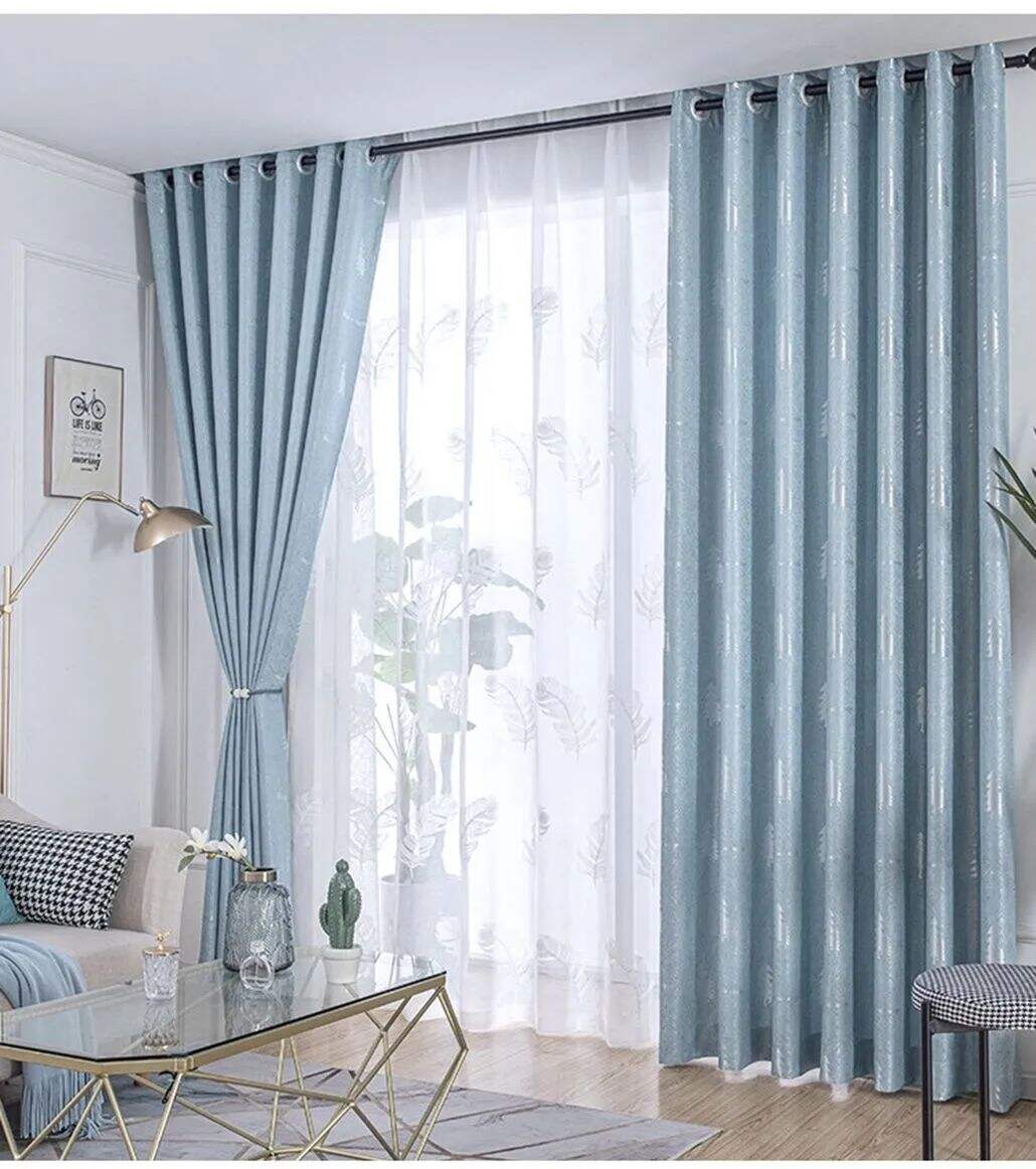 Foulola: Linen Style Polyester Brushed Jacquard Curtain supplier