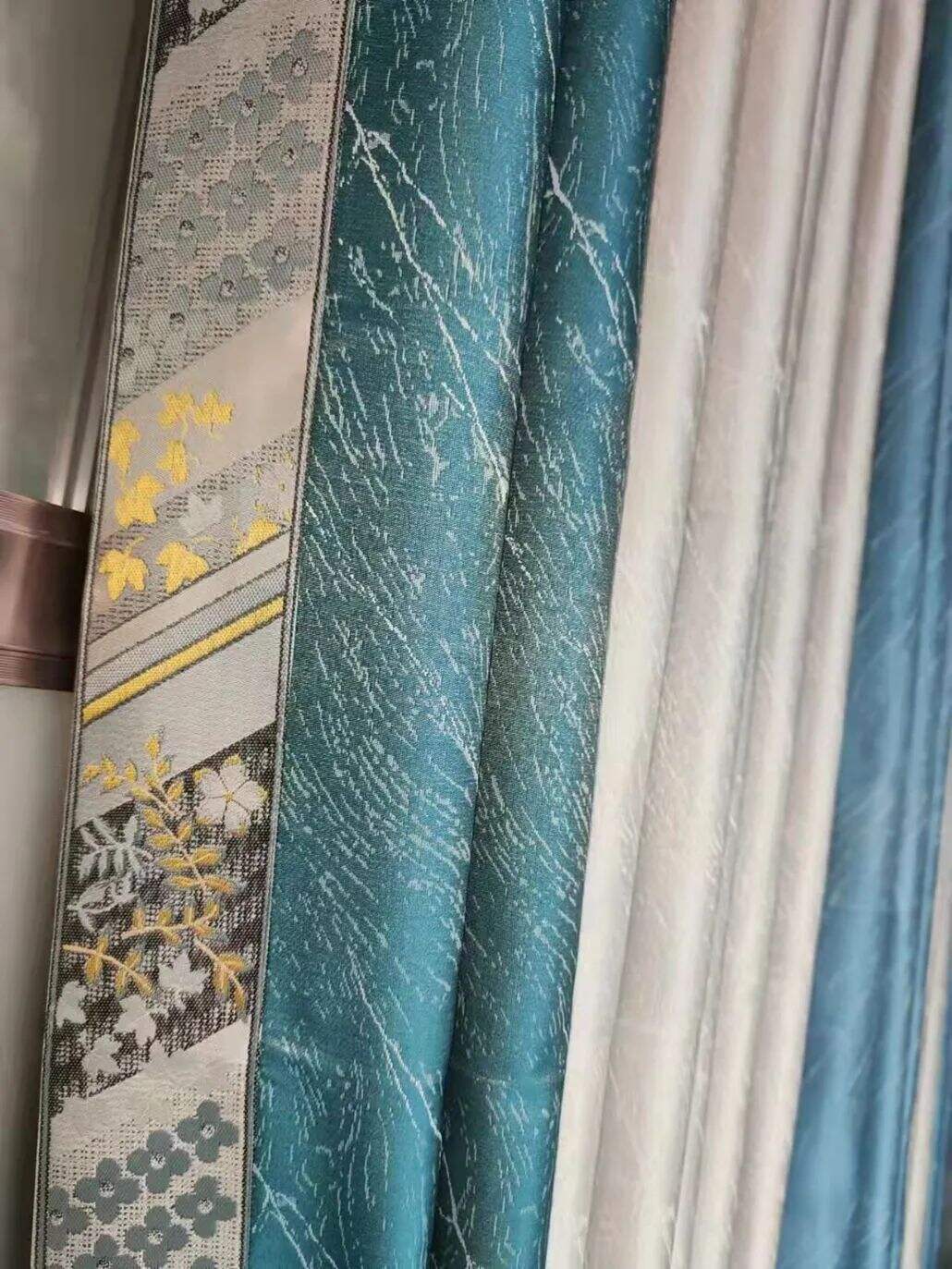 Foulola News: 3.4m Height Mix Style Weaving Luxury Curtain supplier