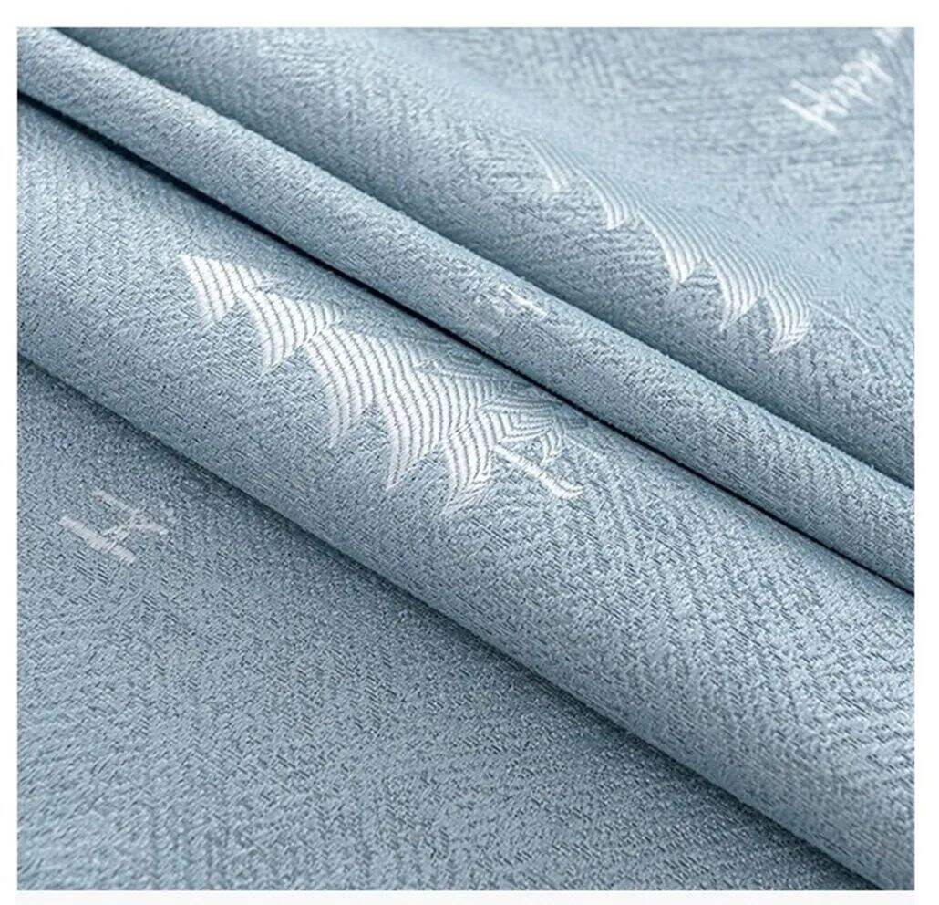 Foulola: Linen Style Polyester Brushed Jacquard Curtain details
