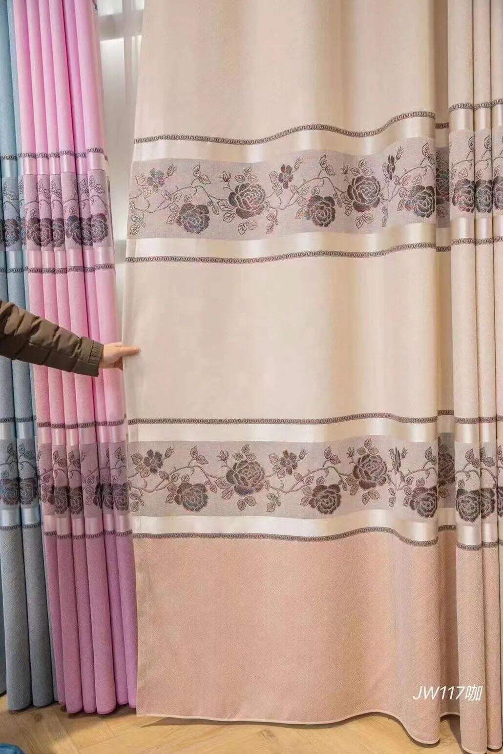 Foulola News: Cheap Jacquard Curtain Fabric, Widht 2.8m factory