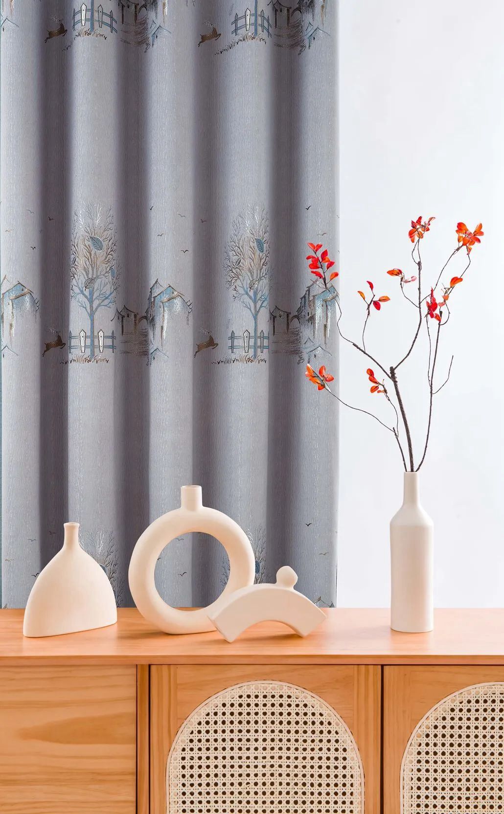Foulola News:2.8/3.2m Width Jacquard Blackout Curtain 2201Series factory