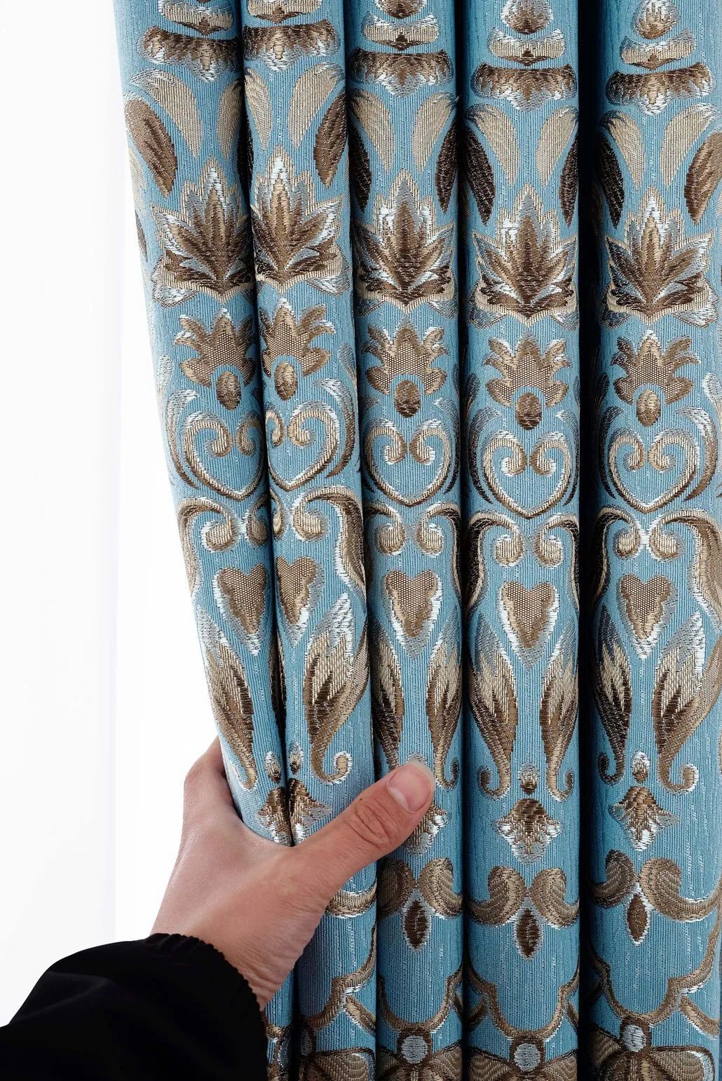 Foulola News:2.8/3.2m Width Jacquard Blackout Curtain 2201Series supplier
