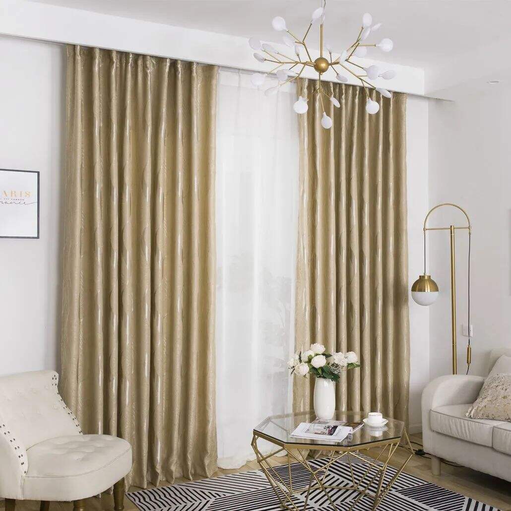 Foulola: Linen Style Polyester Brushed Jacquard Curtain factory