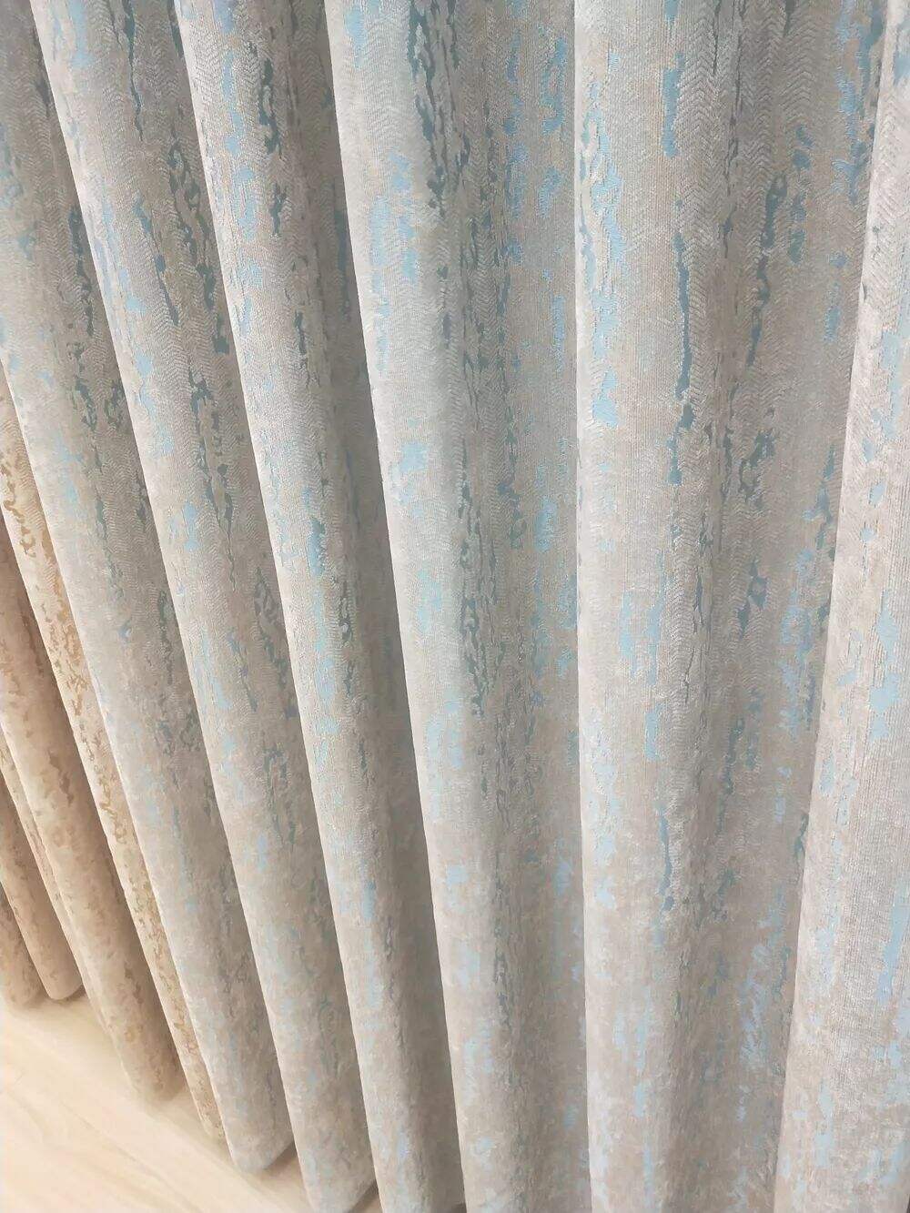 foulola news1688 series velvet jacqu rd curtain fabric 2832m671829-12