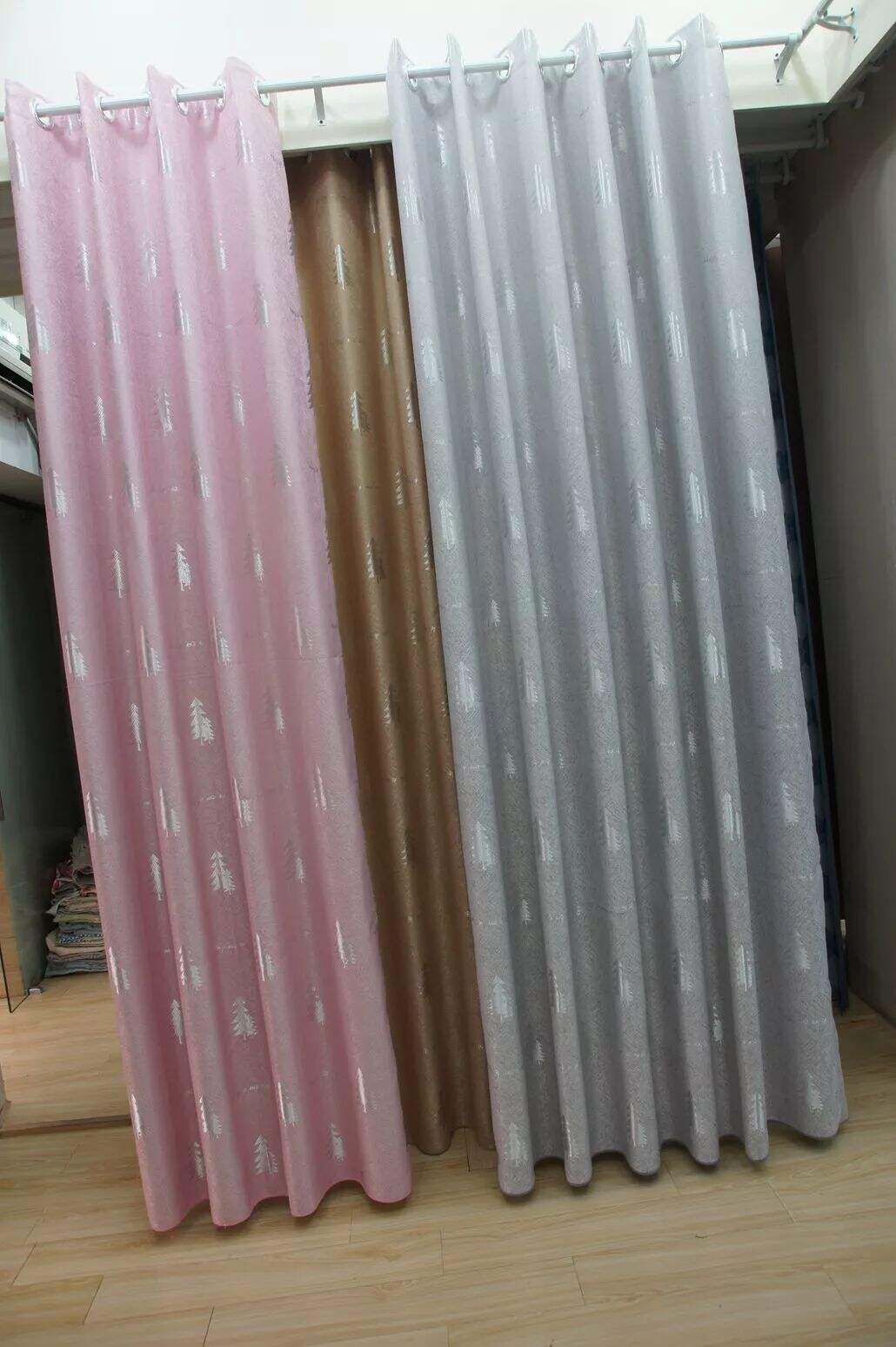 Foulola: Linen Style Polyester Brushed Jacquard Curtain supplier