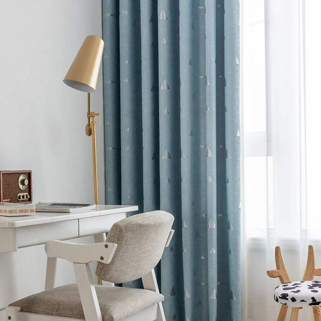 Foulola: Linen Style Polyester Brushed Jacquard Curtain details