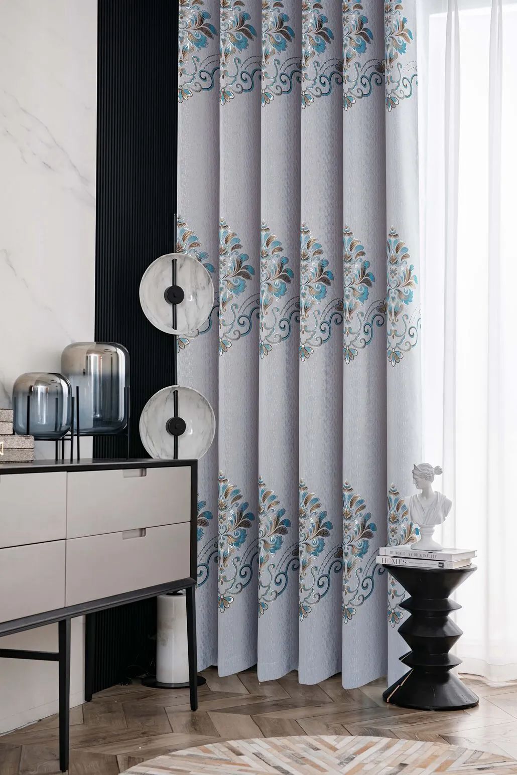 Foulola News:2.8/3.2m Width Jacquard Blackout Curtain 2201Series manufacture