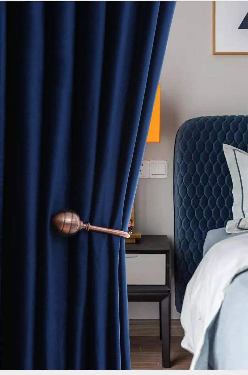 Foulola：120#Series Blackout dutch holland Velvet Curtain supplier