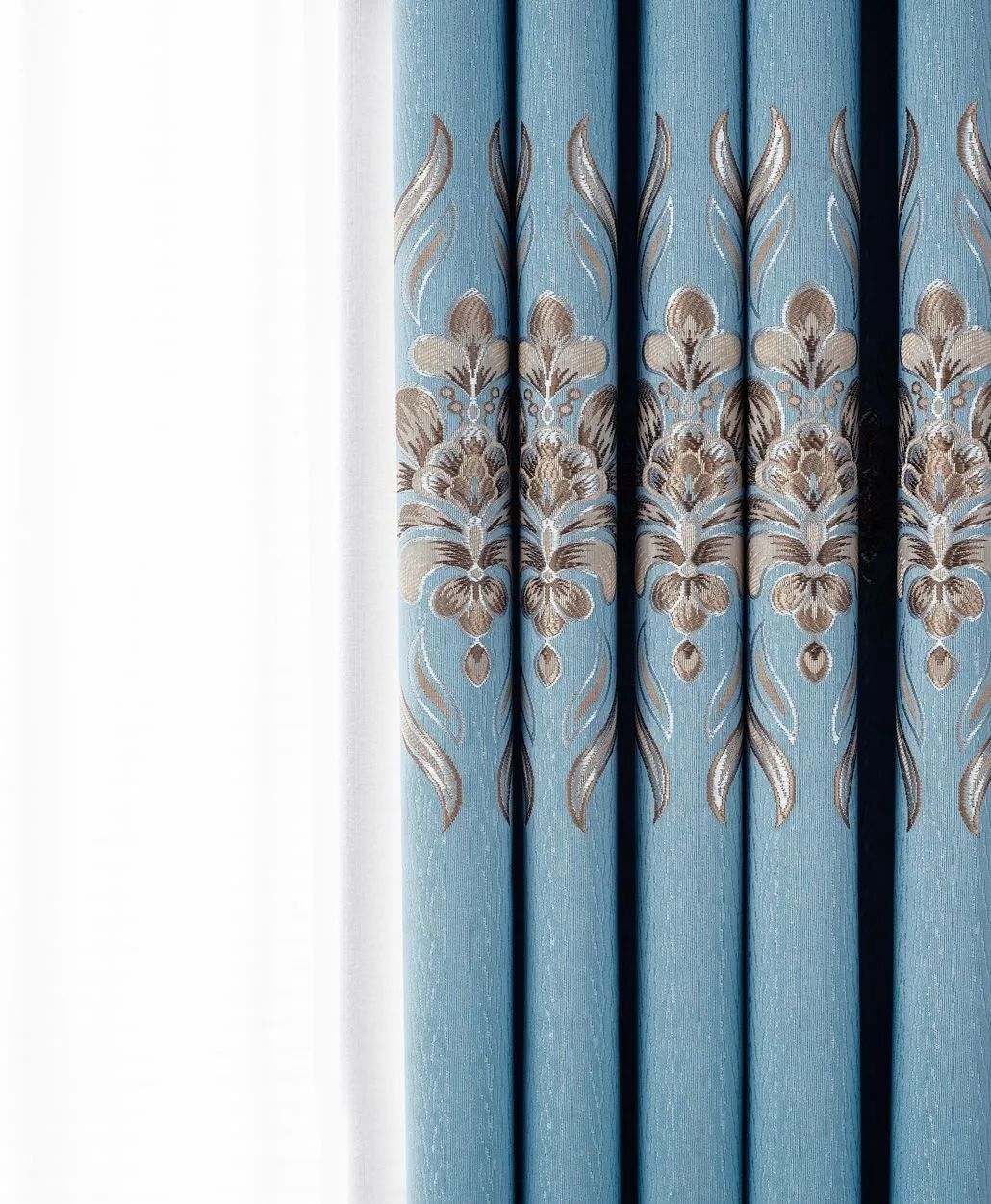 Foulola News:2.8/3.2m Width Jacquard Blackout Curtain 2201Series supplier