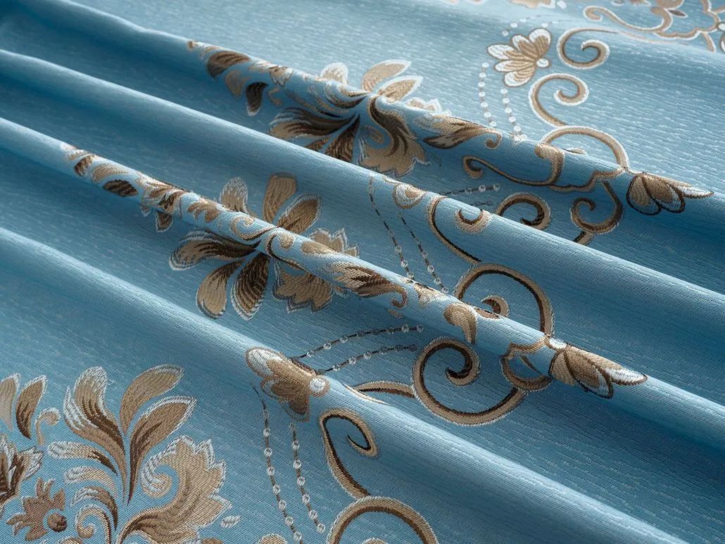 Foulola News:2.8/3.2m Width Jacquard Blackout Curtain 2201Series supplier