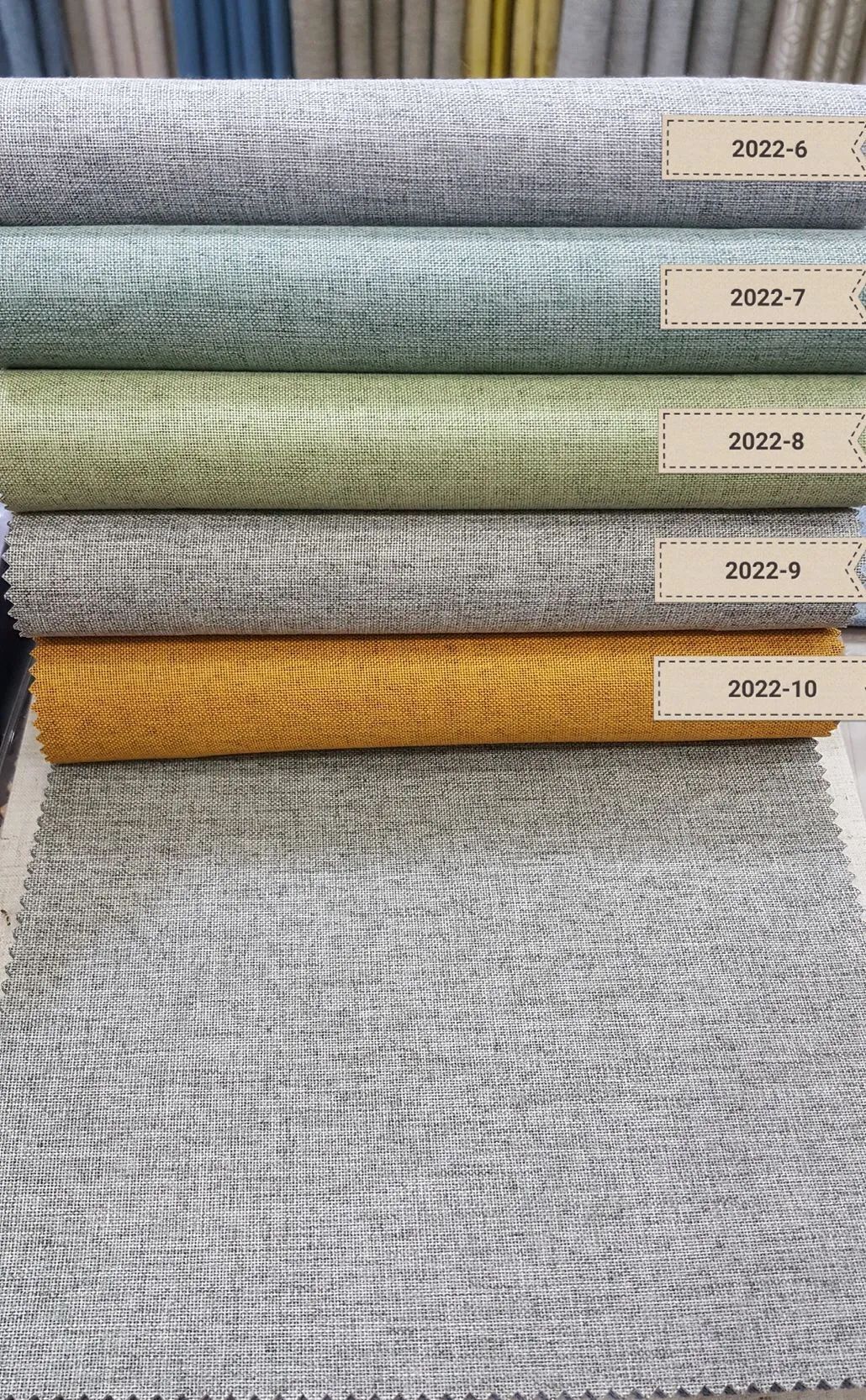 foulola news 2022 series paint coating artwork100 blackout waterproof curtain  fabric325-7