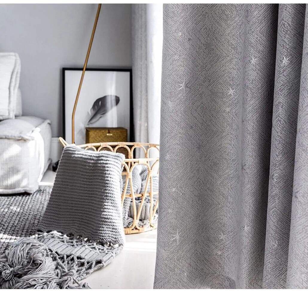Foulola: Linen Style Polyester Brushed Jacquard Curtain factory