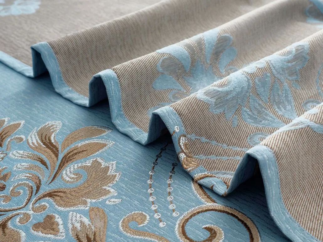 Foulola News:2.8/3.2m Width Jacquard Blackout Curtain 2201Series details