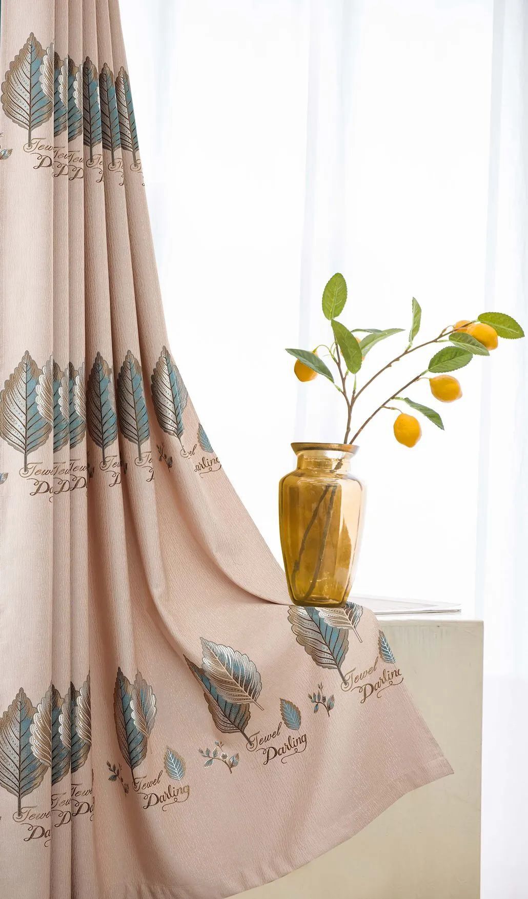 Foulola News:2.8/3.2m Width Jacquard Blackout Curtain 2201Series factory