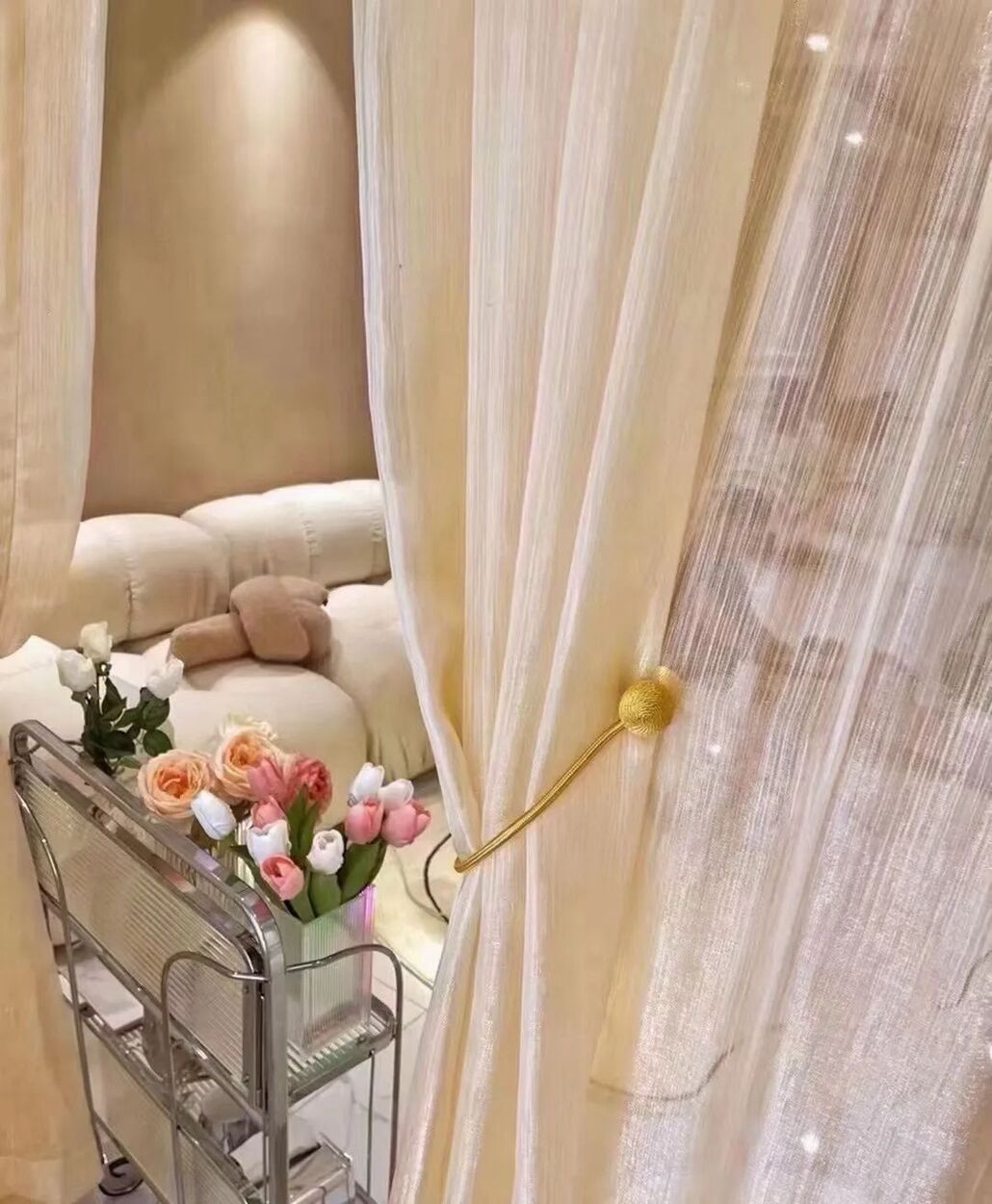 Foulola News：LJS /YHS/NYYMS# Sheer Curtain factory