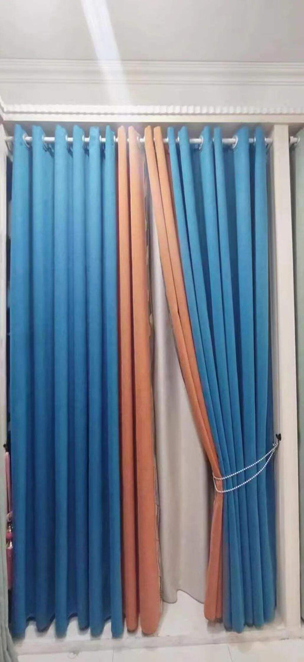 Foulola News: 3.4m Height Mix Style Weaving Luxury Curtain manufacture