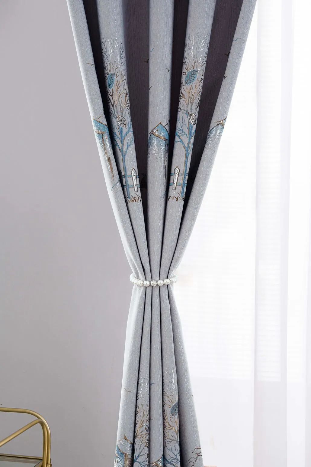 Foulola News:2.8/3.2m Width Jacquard Blackout Curtain 2201Series supplier