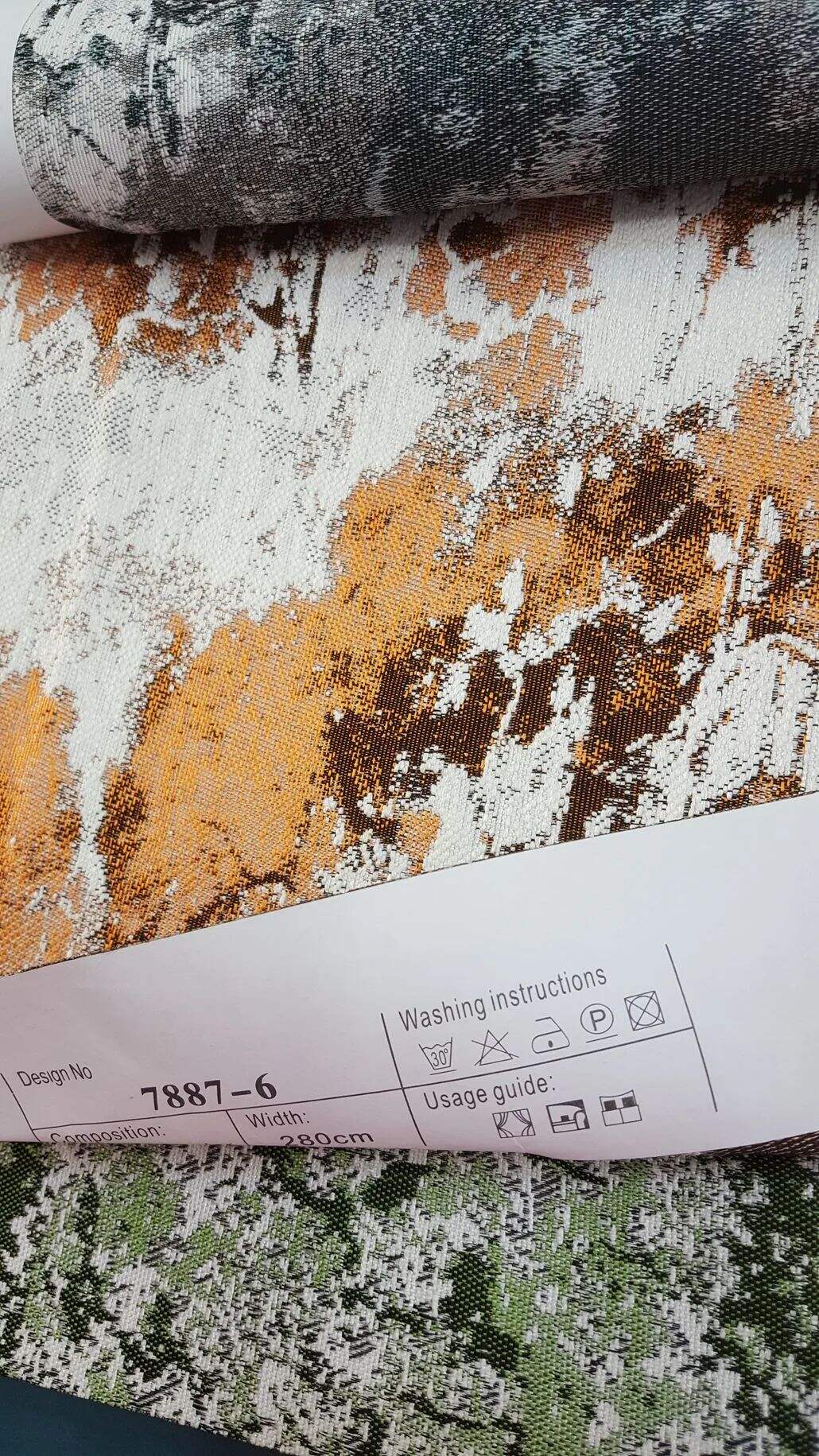 Foulola News:Luxury Jacquard 7885 Series Vivid Decorative Fabric details