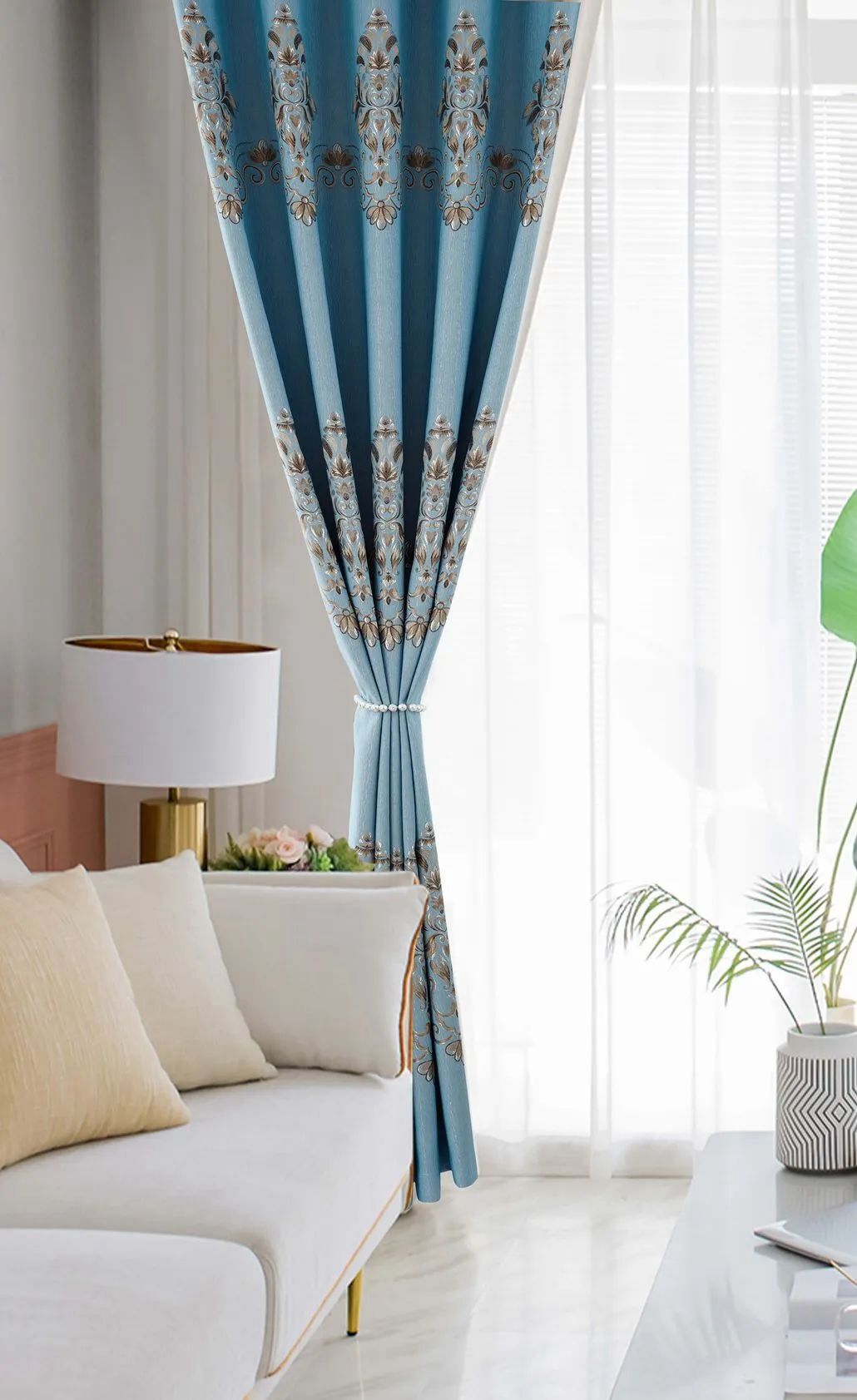 Foulola News:2.8/3.2m Width Jacquard Blackout Curtain 2201Series factory