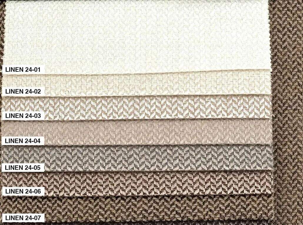 Foulola News：Plain Linen Style Sofa Fabric - 24 Series details