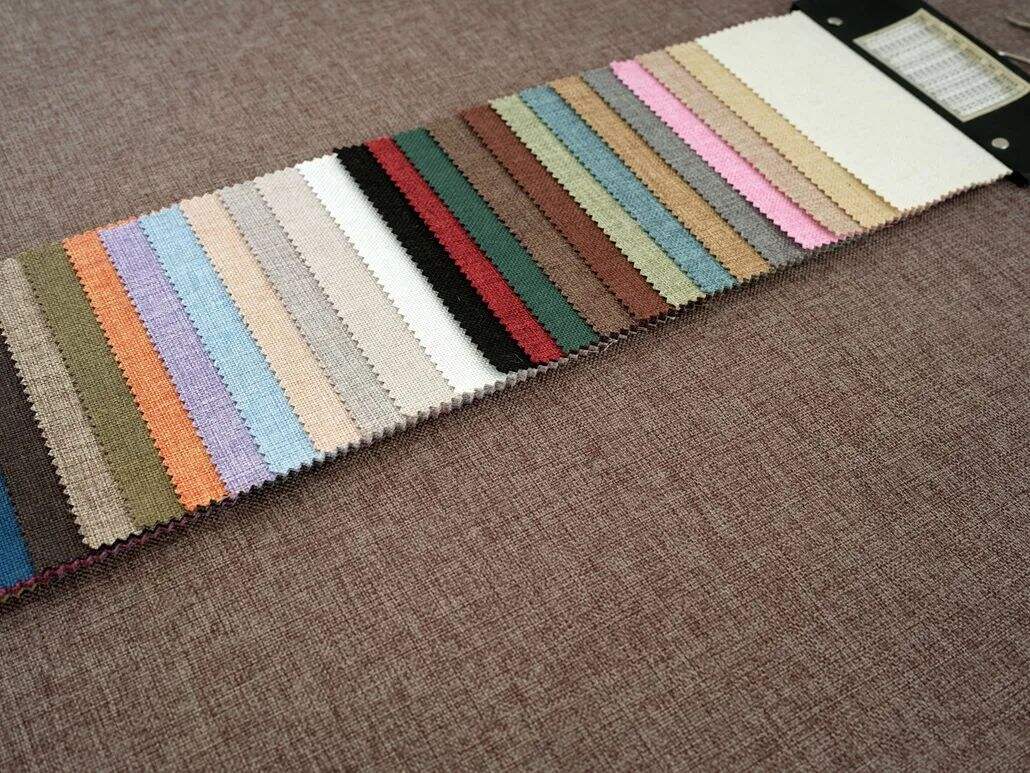 Foulola News:Plain Linen Sofa Fabric-25 Series details