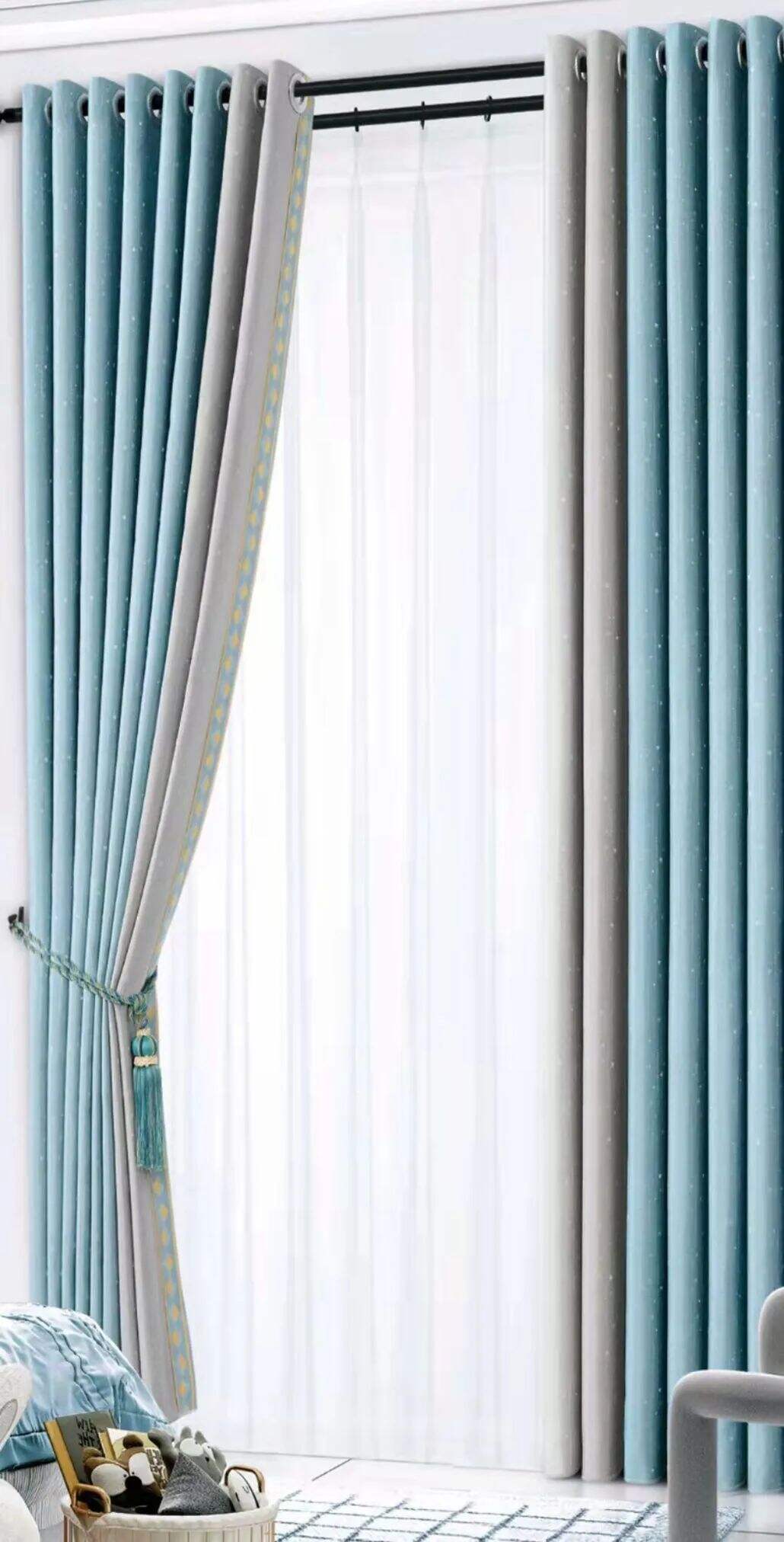 Foulola News: 3.4m Height Mix Style Weaving Luxury Curtain supplier