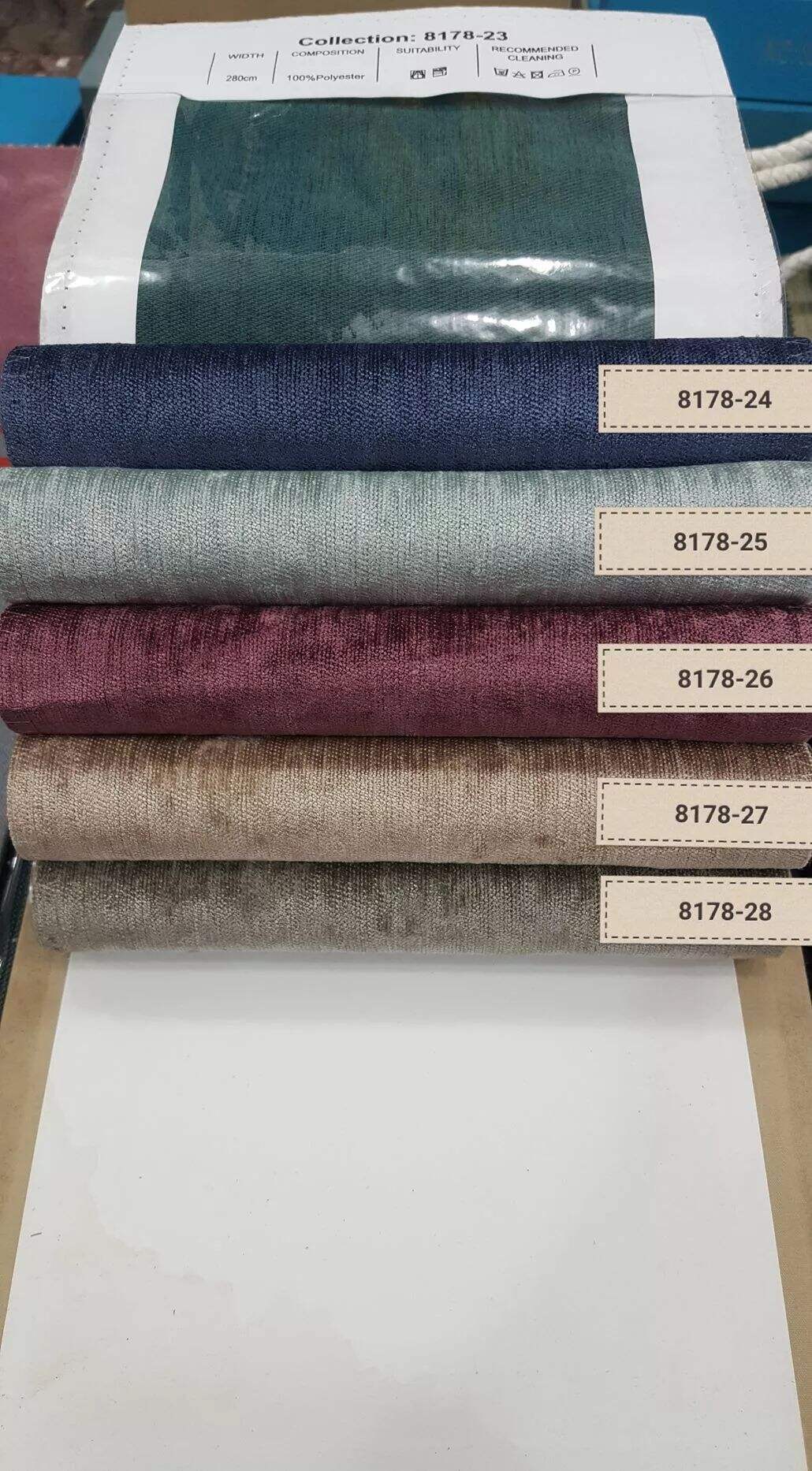 Foulola: 16178(8178)Series Plain Blackout Chenille Curtain details