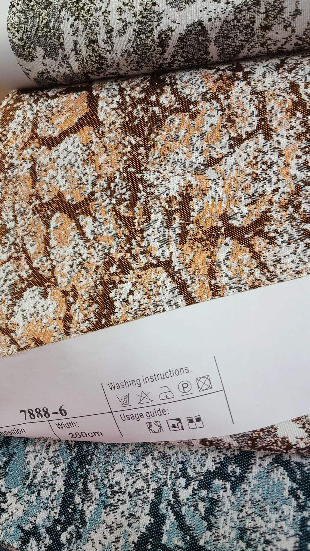 Foulola News:Luxury Jacquard 7885 Series Vivid Decorative Fabric details