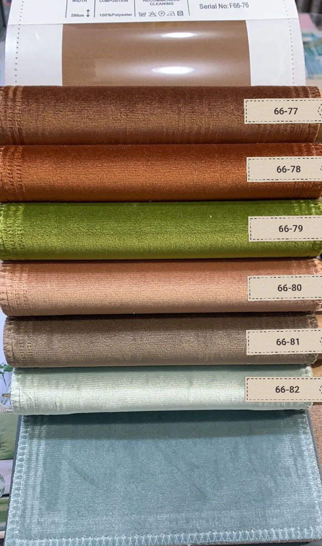 Foulola News:High Grade Cotton Velvet 66# Series details