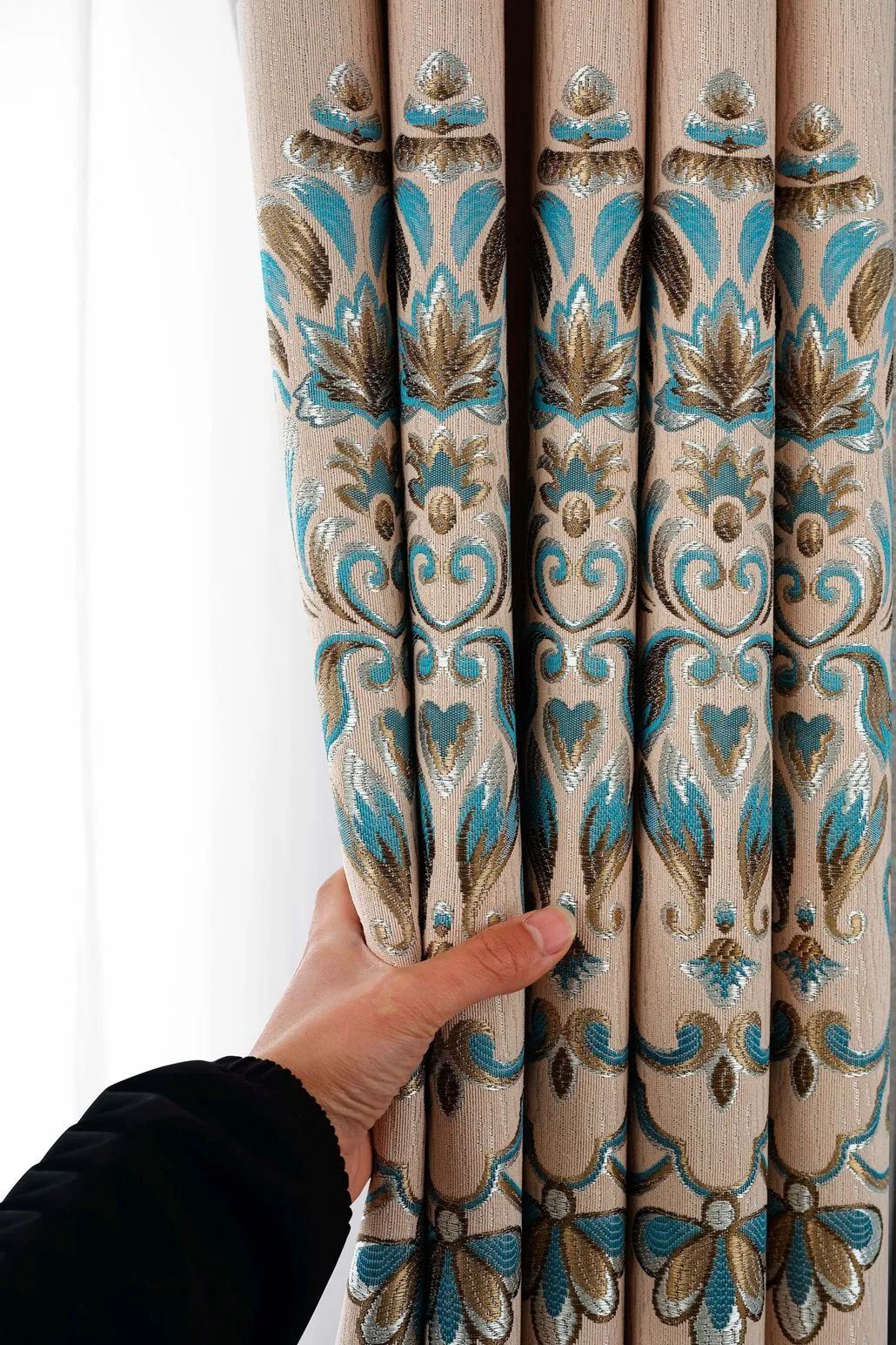 Foulola News:2.8/3.2m Width Jacquard Blackout Curtain 2201Series manufacture